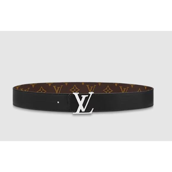 Louis Vuitton LV Initiales Monogram 40mm Reversible Belt Brown Black 95 / 38 - Picture 2 of 8
